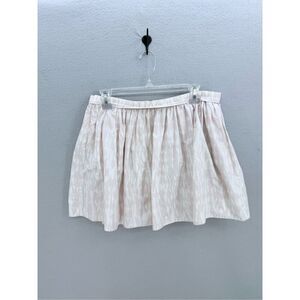 Thakoon Addition Womens Pink White Ruffle Pleated A-line Mini Skirt Size 6